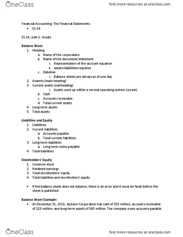 ACCT 23020 Lecture Notes - Lecture 1: Accounts Payable, Current Liability, Promissory Note thumbnail