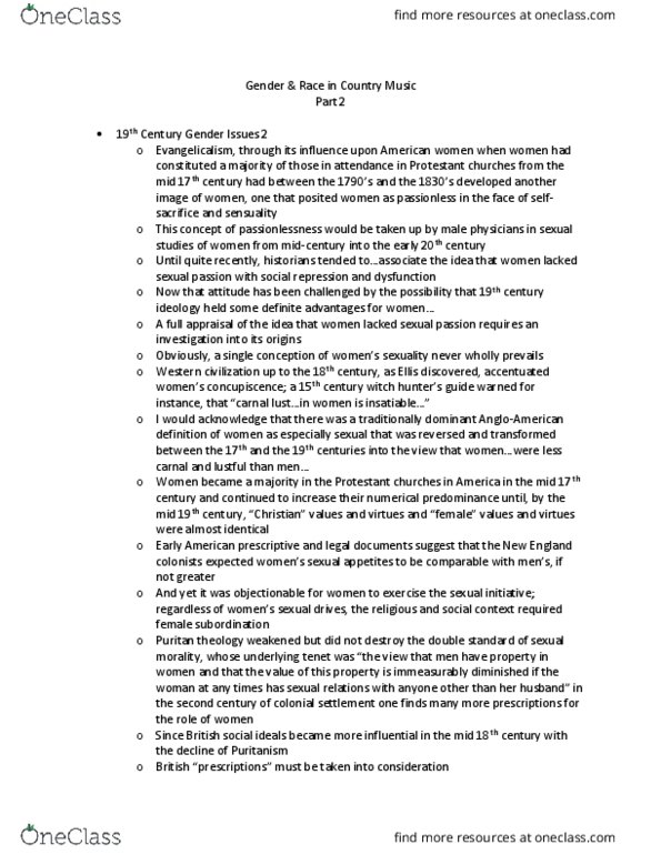 MUS 365 Lecture Notes - Lecture 5: Concupiscence, Daniel Defoe, Moral Agency thumbnail