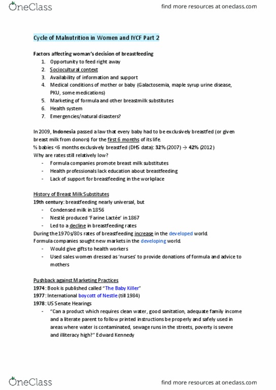 FNH 355 Lecture Notes - Lecture 10: Maple Syrup Urine Disease, Condensed Milk, Galactosemia thumbnail