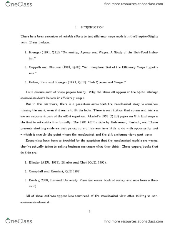 ECON 1101 Lecture Notes - Lecture 3: Quarterly Journal Of Economics, Daniel Kahneman, Opportunity Cost thumbnail