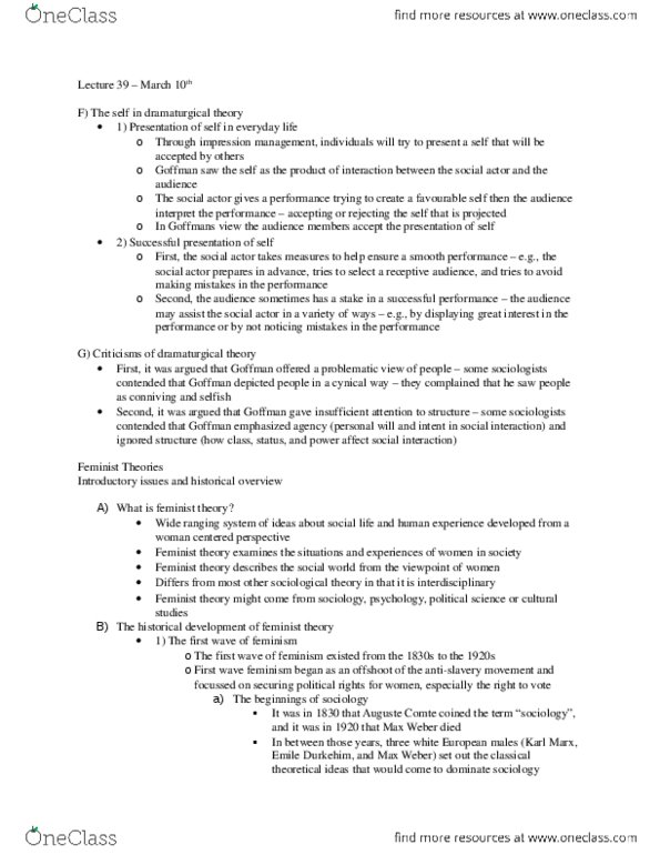 SOCIOL 2S06 Lecture : Lecture 38 - March 10th.docx thumbnail