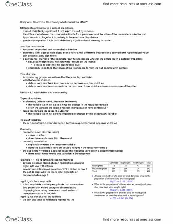 STATS 13 Lecture Notes - Lecture 15: Dependent And Independent Variables, Null Hypothesis, Near-Sightedness thumbnail