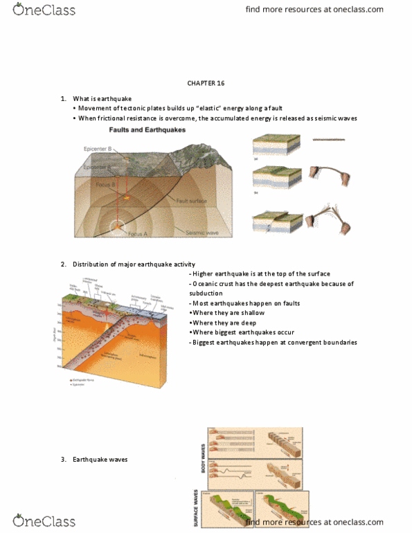 ERS120H5 Lecture Notes - Lecture 16: Oceanic Crust, Elastic Energy, Convergent Boundary thumbnail