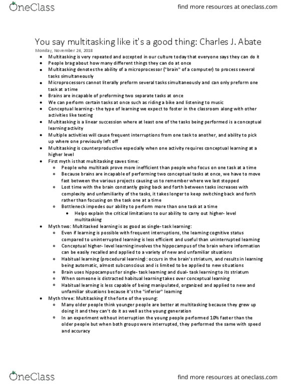 NATS 1700 Chapter Notes - Chapter 3: Striatum, Fluid And Crystallized Intelligence thumbnail