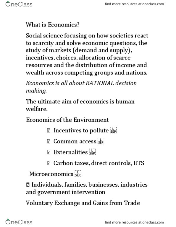 ECON 19 Lecture Notes - Lecture 20: Externality thumbnail