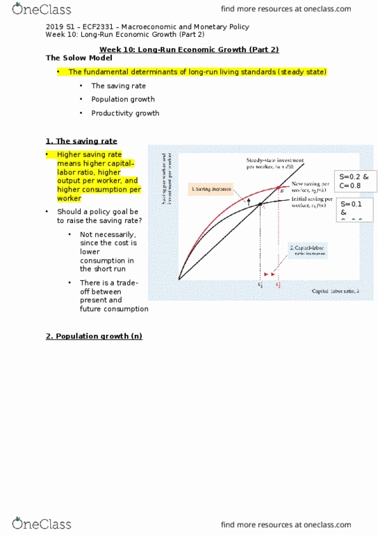 ECF2331 Lecture Notes - Lecture 10: Production Function, Real Interest Rate, Capital Formation thumbnail