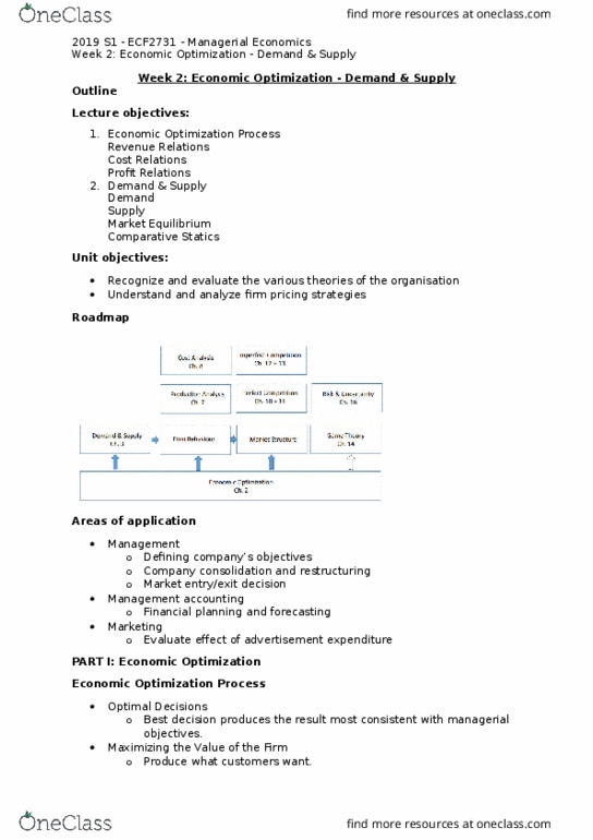 ECF2731 Lecture Notes - Lecture 2: Management Accounting, Financial Plan, Economic Equilibrium thumbnail