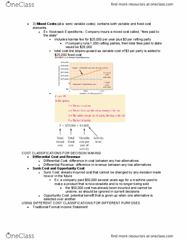 MGT 11B Chapter Notes - Chapter 1: Fixed Cost, Opportunity Cost, Variable Cost thumbnail