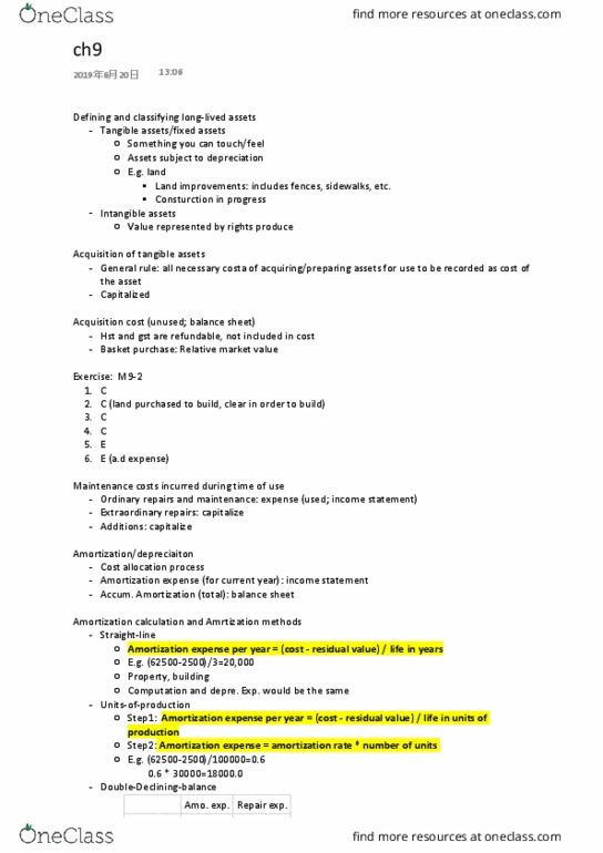 ACTG 1P91 Lecture Notes - Lecture 12: Income Statement thumbnail