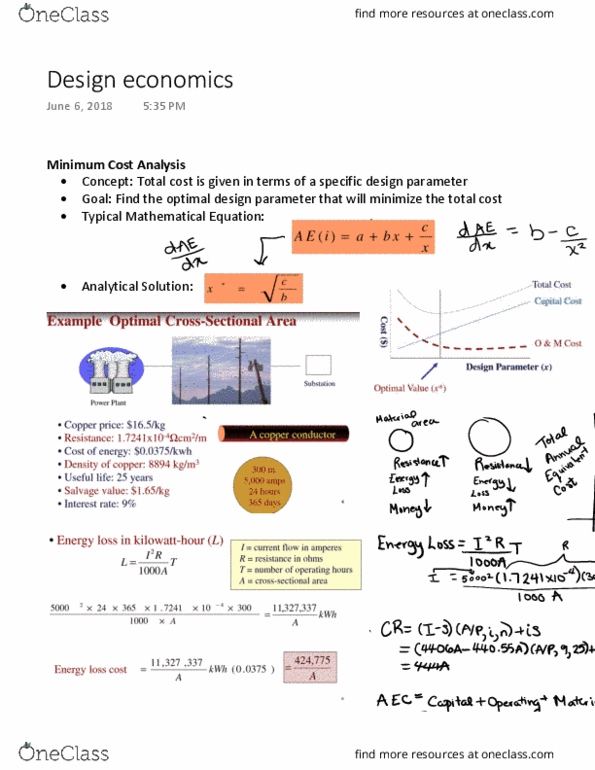 SYSC 3303 Lecture Notes - Optimal Design, Opportunity Cost, Sunk Costs thumbnail