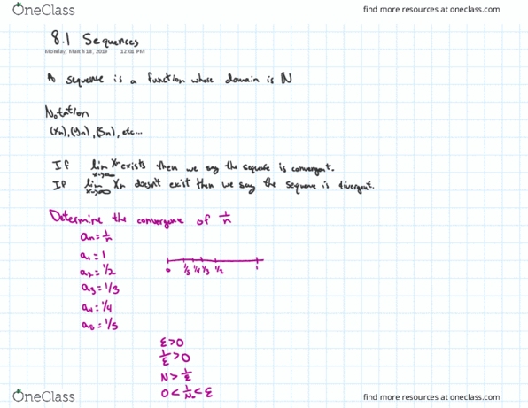 MATH 1452 Lecture 14: 8.1 Sequences thumbnail