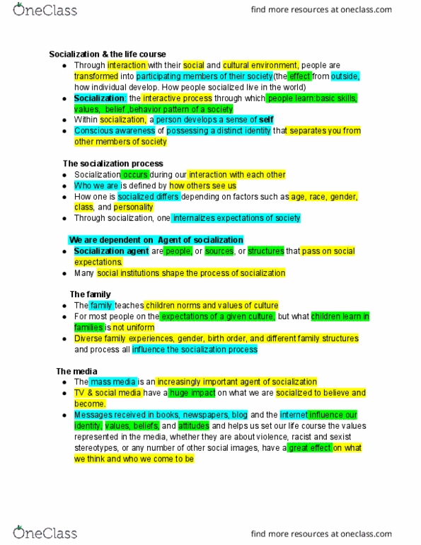 SOC 101LEC Lecture 14: soc note 14 thumbnail