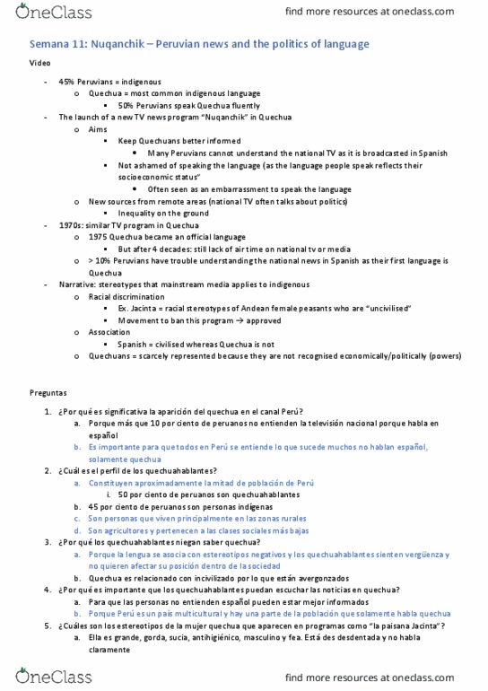 SPAN2611 Chapter Notes - Chapter 11: La Sociedad, Nios Embedded Processor thumbnail