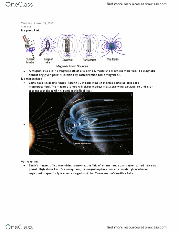 NATS 1870 Lecture Notes - Lecture 17: Van Allen Radiation Belt, Solar Wind, Photon thumbnail