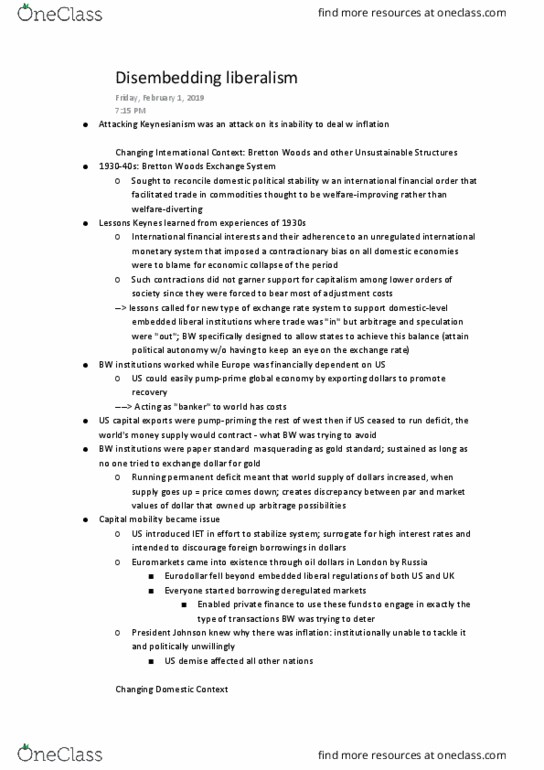 Political Science 2211E Chapter Notes - Chapter 1: Eurodollar, Arbitrage, Institution Of Engineering And Technology thumbnail