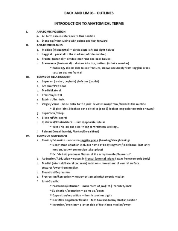 BIOL1300 Lecture Notes - Lateral Meniscus, Basilic Vein, Gangrene thumbnail