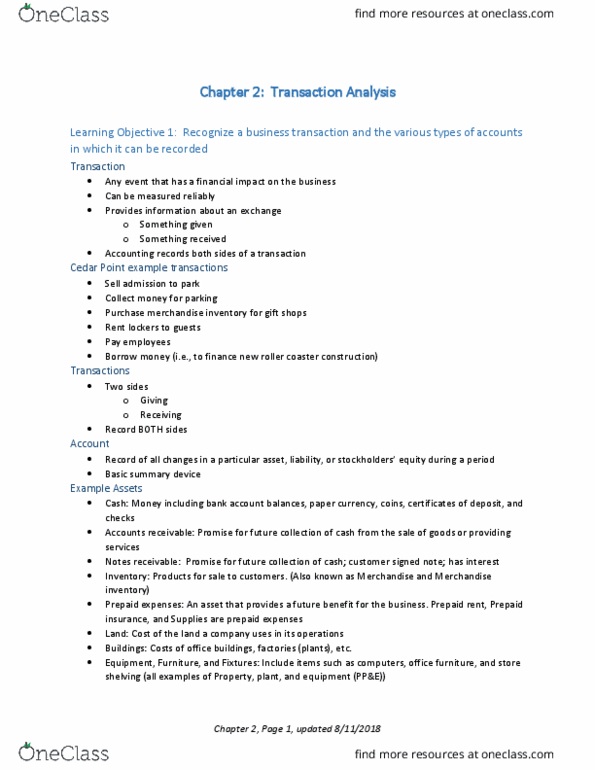 ACCT 23020 Lecture Notes - Lecture 10: Deferral, Regional Policy Of The European Union, Accounts Receivable thumbnail