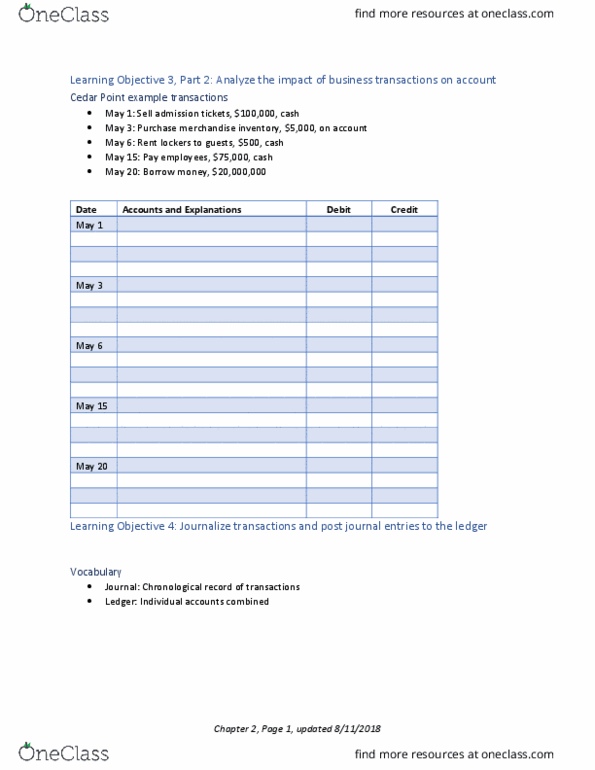 ACCT 23020 Lecture Notes - Lecture 13: Accounts Payable, Financial Statement, Retained Earnings thumbnail