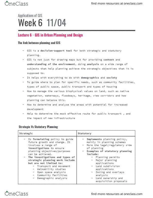 GEOM20013 Lecture Notes - Lecture 6: Heritage Overlay, Walkability, Affordance thumbnail