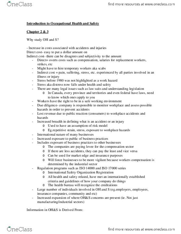 Management and Organizational Studies 3344A/B Lecture Notes - Physical Therapy thumbnail