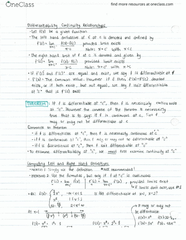 MATH 154 Lecture 2: Calculus - Lecture note 2 thumbnail