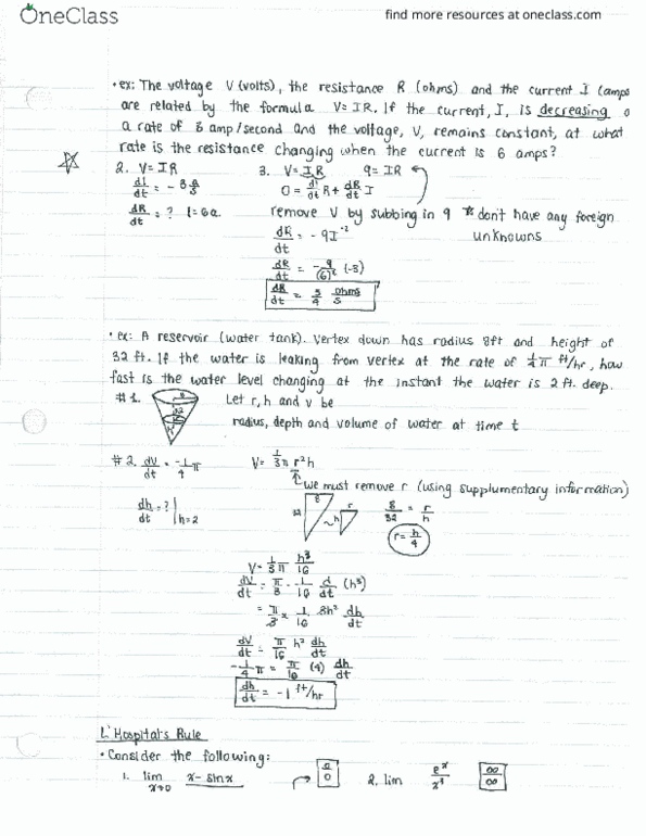 MATH 154 Lecture 7: Calculus - Lecture note 7 thumbnail