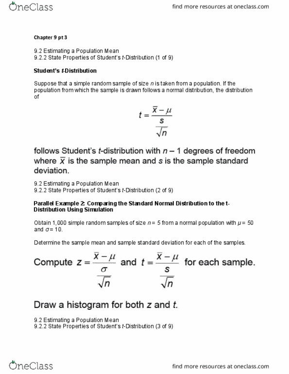MATH 321 Lecture Notes - Lecture 47: Simple Random Sample, Random Variable, Normal Distribution thumbnail