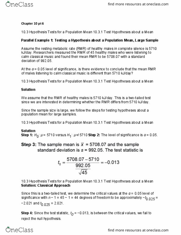 MATH 321 Lecture Notes - Lecture 53: Null Hypothesis, Test Statistic, Standard Deviation thumbnail