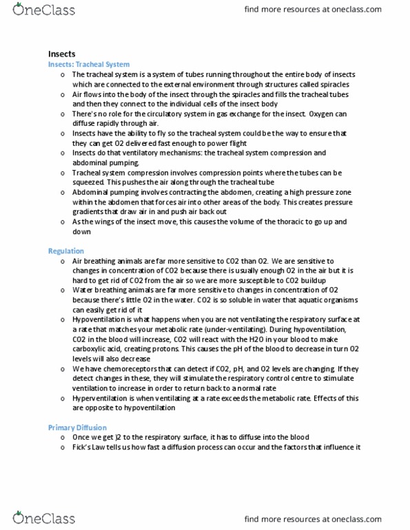 BIOB34H3 Lecture Notes - Lecture 5: Tracheal Tube, Hypoventilation, Hyperventilation thumbnail