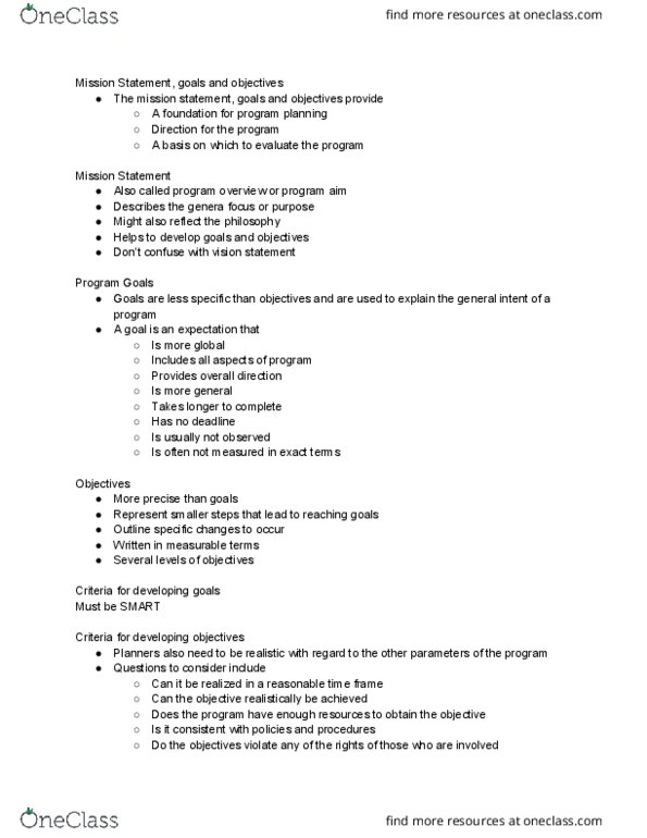 HSC 488 Lecture Notes - Lecture 3: Smart Criteria thumbnail