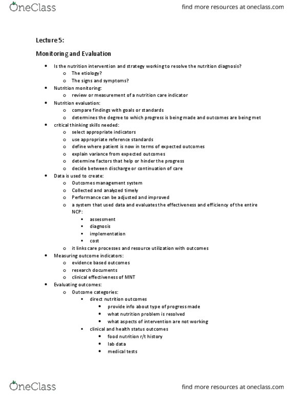 NUSC 1245 Lecture Notes - Lecture 5: Anthropometry thumbnail