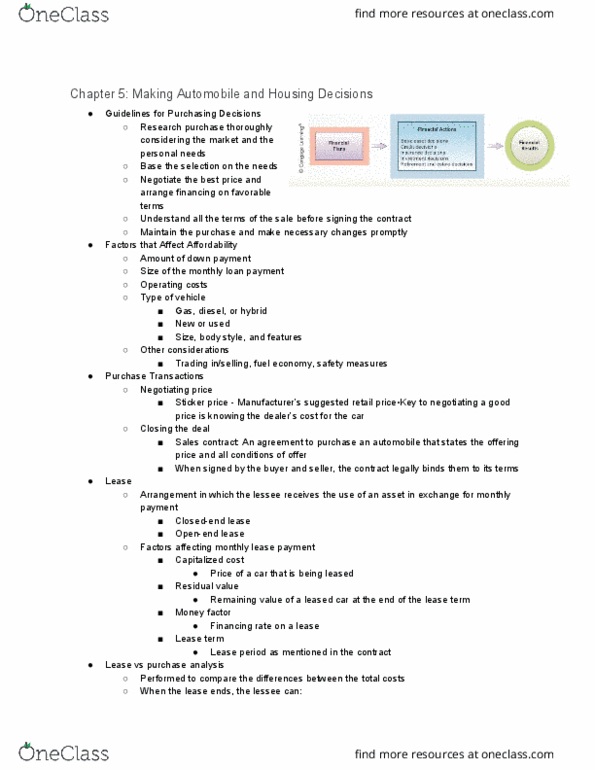 FINC 120 Lecture Notes - Lecture 6: Down Payment, Tax Shelter, Refinancing thumbnail