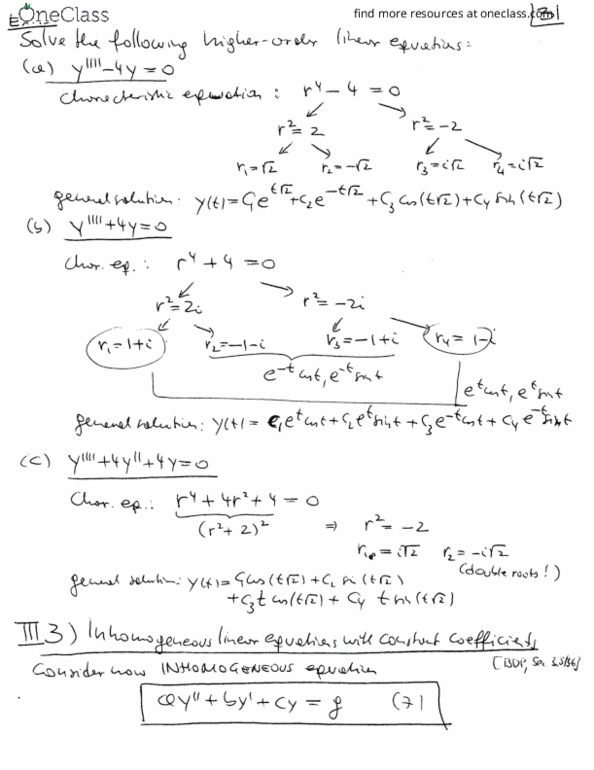 MATH201 Lecture 4: Differential Equations - LEC 4 thumbnail