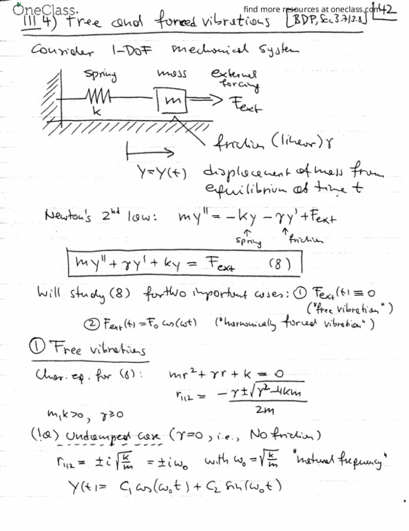 MATH201 Lecture 5: Differential Equations - LEC 5 thumbnail