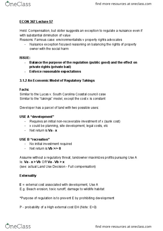 ECON 367 Lecture Notes - Lecture 57: Sunk Costs, Externality, Obiter Dictum thumbnail