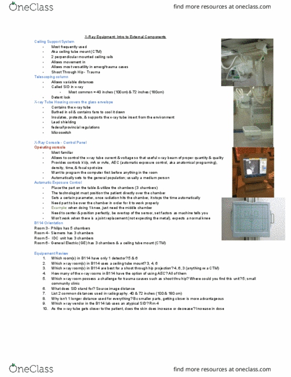 MEDRADSC 2Y03 Lecture Notes - Lecture 3: Lead Shielding, Radiography thumbnail