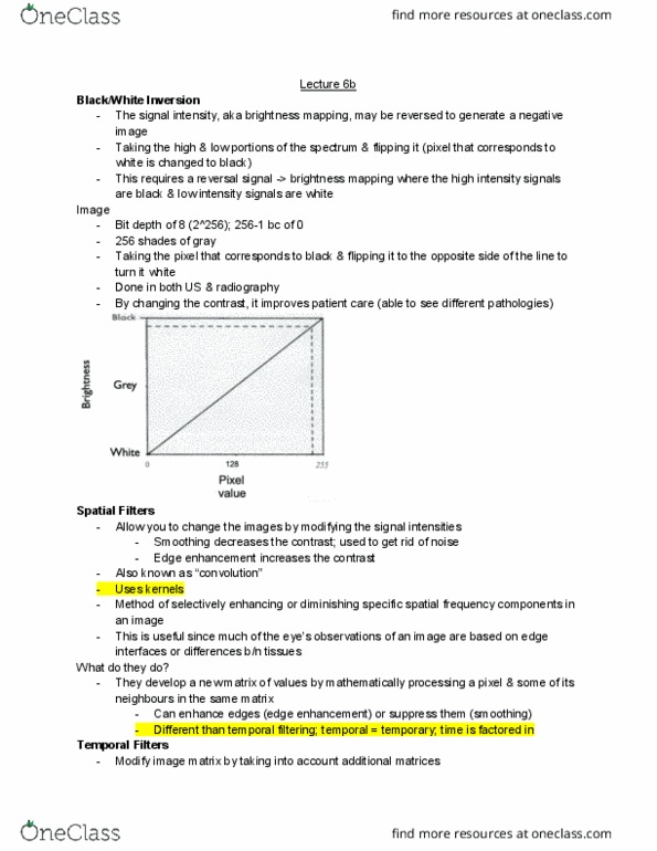 MEDRADSC 2BB3 Lecture Notes - Lecture 6: Edge Enhancement, Image Noise, Radiography thumbnail