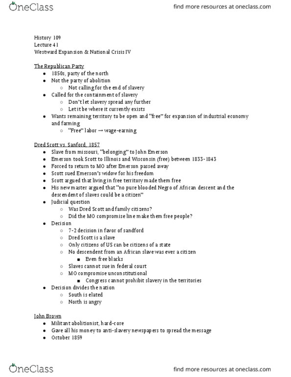 HIST 109 Lecture Notes - Lecture 41: United States Territorial Acquisitions thumbnail