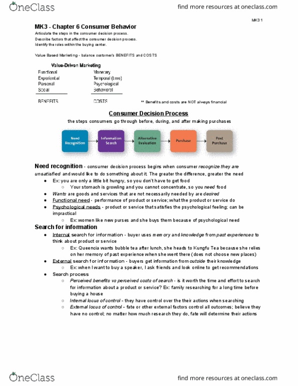 SMG MK 323 Lecture Notes - Lecture 3: Bubble Tea, Determinant, Customer Satisfaction thumbnail