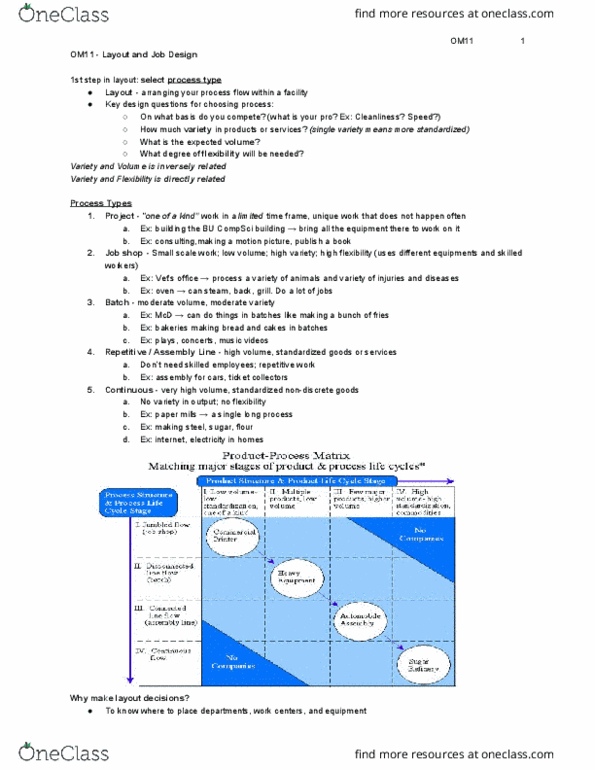 SMG OM 323 Lecture Notes - Lecture 11: Candela, Job Shop thumbnail