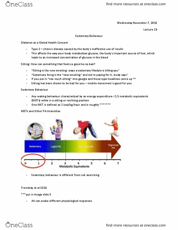 Kinesiology 1070A/B Lecture Notes - Lecture 18: Independent Community And Health Concern, Triglyceride, British Heart Foundation thumbnail
