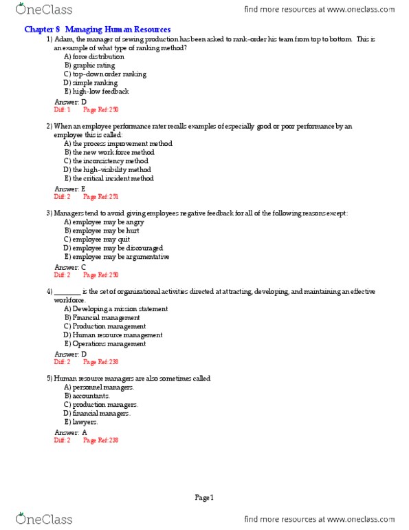 MGTA01H3 : Ch9.pdf - OneClass