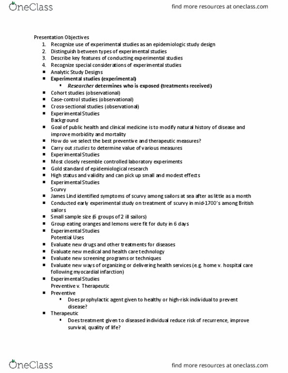 PH 10001 Lecture Notes - Lecture 9: Scurvy, Nonsteroidal Anti-Inflammatory Drug, Reproducibility thumbnail