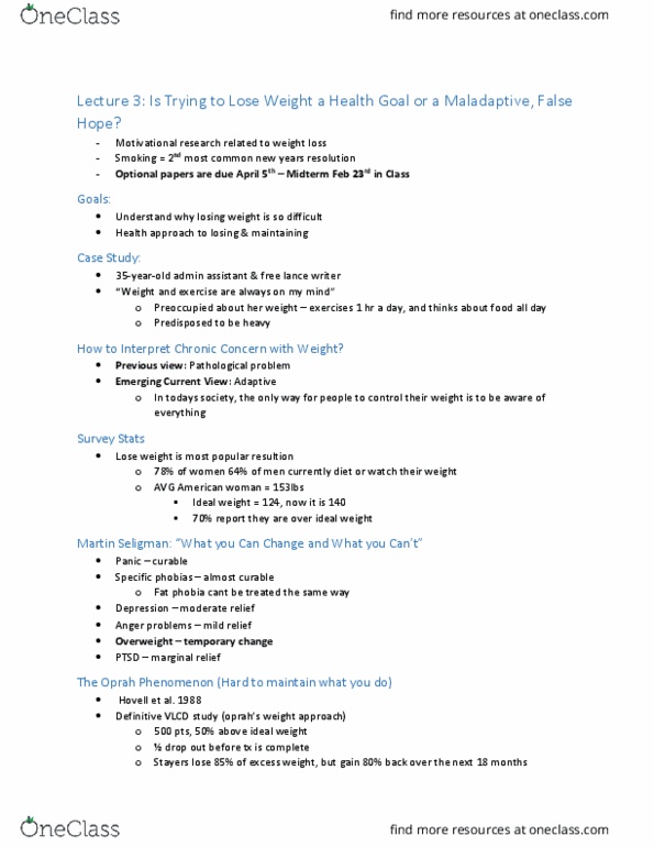 PSYC 471 Lecture Notes - Lecture 3: 18 Months, Posttraumatic Stress Disorder, Eileen Barton thumbnail