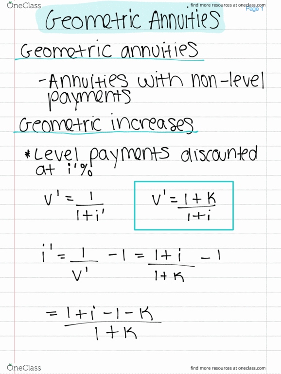 MAP-4170 Lecture 3: MAP-4170 Lecture : Geometric Annuities thumbnail