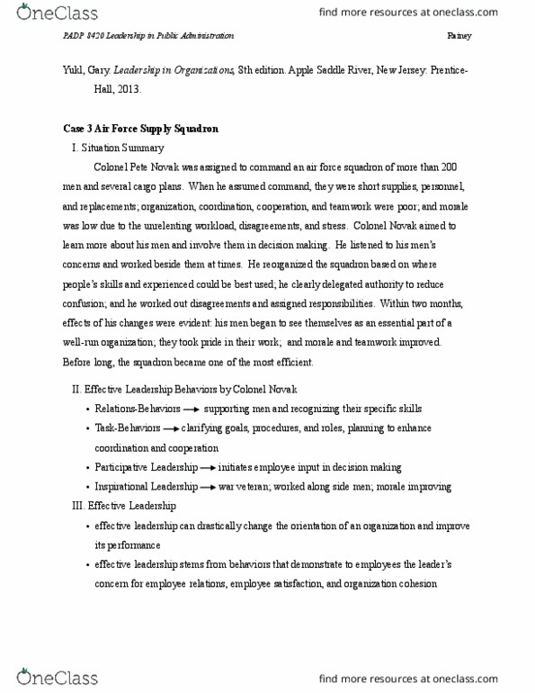 PADP 8420 Chapter Notes - Chapter 3: Prentice Hall thumbnail