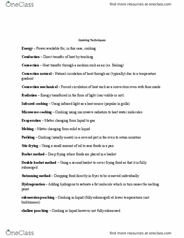 RST 2550 Lecture Notes - Lecture 1: Convection Oven, Deep Fryer, Natural Circulation thumbnail