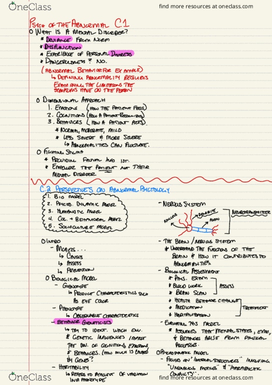 PSYC 407 Lecture Notes - Lecture 1: Dendrite, Neurotransmitter, Cumin thumbnail