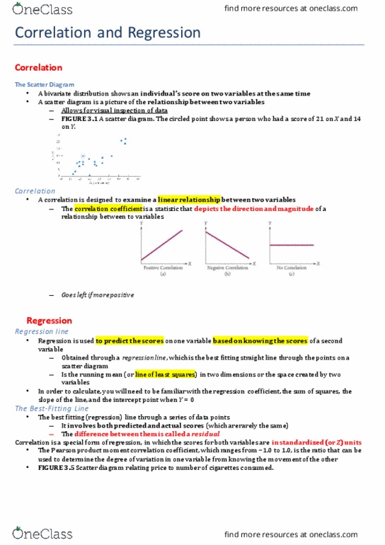 Psychology 2080A/B Lecture Notes - Lecture 3: Discriminant, Factor Analysis, Regression Analysis thumbnail