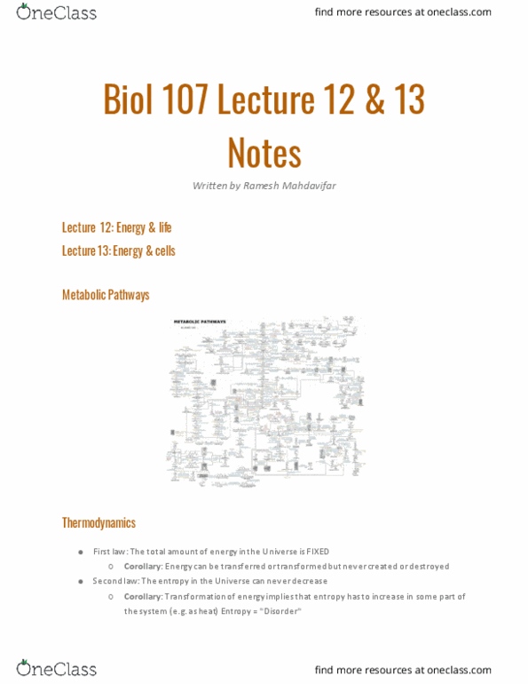 BIOL107 Lecture 12: Biol 107 Lecture 12 & 13 Notes thumbnail